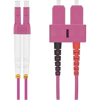 Herweck Glasfaser Patch-Kabel - 1,5m - Violett - Duplex - OM4 Herweck Glasfaser Patch-Kabel - 1,5m - Violett - Duplex - OM4