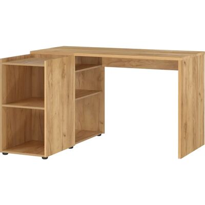 GERMANIA Olvera Eckschreibtisch - Braun - 129x76x107cm GERMANIA Olvera Eckschreibtisch - Braun - 129x76x107cm