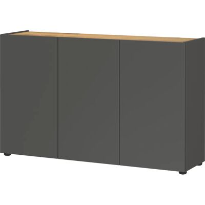 Germania Adrano 120cm Sideboard - Grau - Griffless Design Germania Adrano 120cm Sideboard - Grau - Griffless Design