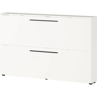 Germania Utah Schuhschrank - Weiß, 2 Türen, 12 Schuhe Germania Utah Schuhschrank - Weiß, 2 Türen, 12 Schuhe