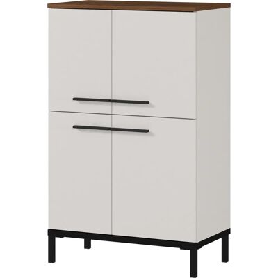 GERMANIA Yonkers Midischrank - Braun - 4 Türen - 97cm hoch GERMANIA Yonkers Midischrank - Braun - 4 Türen - 97cm hoch