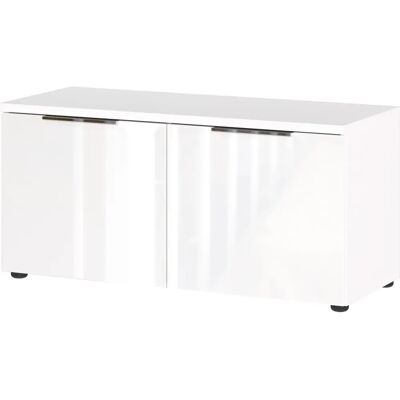 GERMANIA Genova Schuhschrank - Weiß Hochglanz, 97x40x47cm GERMANIA Genova Schuhschrank - Weiß Hochglanz, 97x40x47cm