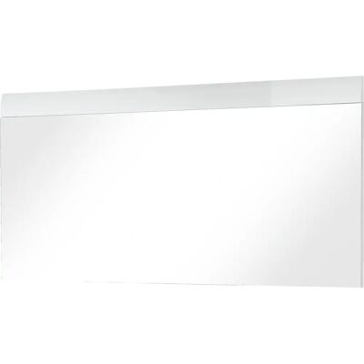 Miroir MDF Blanc Germania 134cm - Couloirs & Meubles - Publicité Miroir MDF Blanc Germania 134cm - Couloirs & Meubles - Publicité