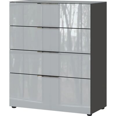 Germania Oakland Sideboard - 4 Soft-Close Schubladen, Hochglanz-Front Germania Oakland Sideboard - 4 Soft-Close Schubladen, Hochglanz-Front