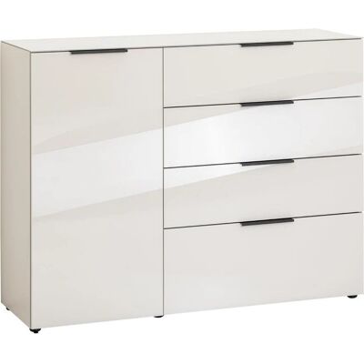 GERMANIA Oakland Sideboard - 4 Schubladen, Glasfronten, 134cm GERMANIA Oakland Sideboard - 4 Schubladen, Glasfronten, 134cm
