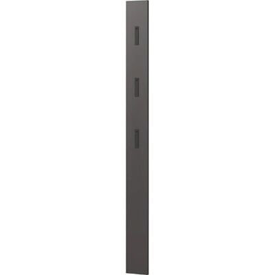 GERMANIA Wandgarderobe - 15x170cm Grau mit Metallhaken GERMANIA Wandgarderobe - 15x170cm Grau mit Metallhaken