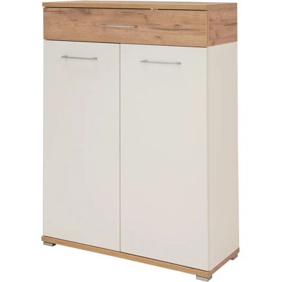 Armoire à chaussures Topix Blanc de Germania - Portes avec fermeture douce et étagères réglables - Publicité Armoire à chaussures Topix Blanc de Germania - Portes avec fermeture douce et étagères réglables - Publicité