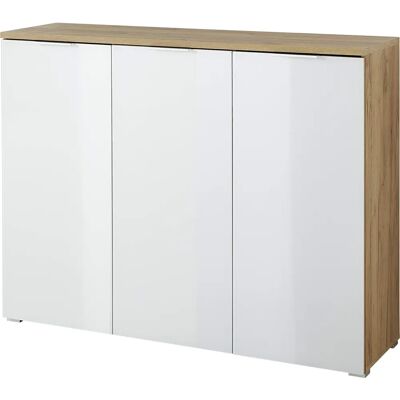 Germany GW-Telde Schuhschrank - Nordischer Weiß & Navarra Eiche Germany GW-Telde Schuhschrank - Nordischer Weiß & Navarra Eiche
