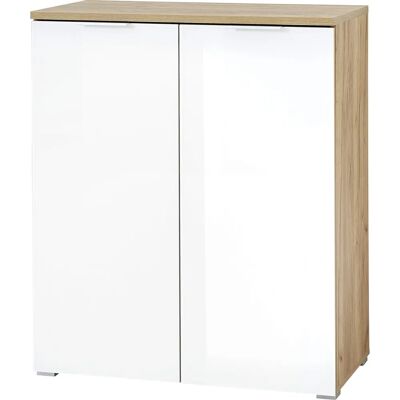 GERMANIA Navarra-Eiche Weiß Schuhschrank - Schuhmöbel GERMANIA Navarra-Eiche Weiß Schuhschrank - Schuhmöbel