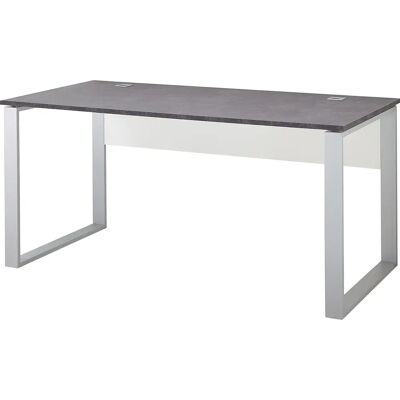GERMANIA Altino Schreibtisch - 160x80cm, Dunkelgrau, Metallrahmen GERMANIA Altino Schreibtisch - 160x80cm, Dunkelgrau, Metallrahmen