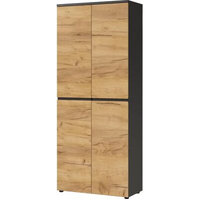 GERMANIA Lissabon Aktenschrank - 4 Fachböden, Grau, Verstellbar GERMANIA Lissabon Aktenschrank - 4 Fachböden, Grau, Verstellbar