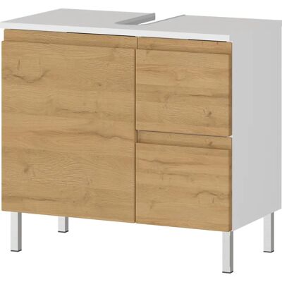 GERMANIA Torrance Waschbeckenunterschrank - Weiß/Grandson Eiche - 60x34x56cm GERMANIA Torrance Waschbeckenunterschrank - Weiß/Grandson Eiche - 60x34x56cm