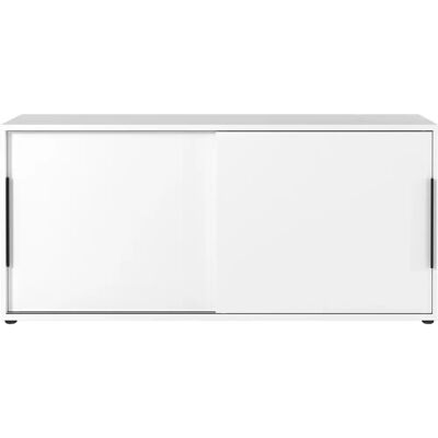 GERMANIA Mailand Schiebetürenschrank - Weiß, 2 Fachböden, 160x40x74cm GERMANIA Mailand Schiebetürenschrank - Weiß, 2 Fachböden, 160x40x74cm