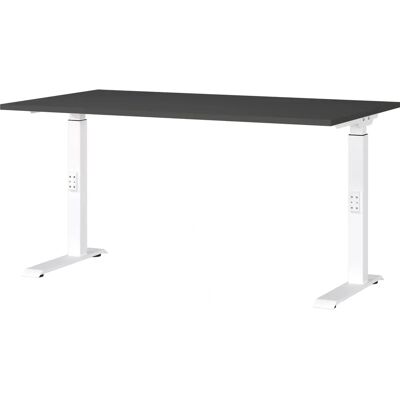 GERMANIA Downey - Höhenverstellbarer Schreibtisch, 140x80cm, Graphit GERMANIA Downey - Höhenverstellbarer Schreibtisch, 140x80cm, Graphit