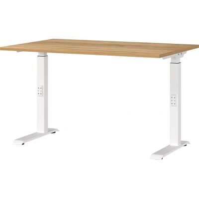 GERMANIA Downey Weiß - Höhenverstellbarer Schreibtisch - Schreibtisch GERMANIA Downey Weiß - Höhenverstellbarer Schreibtisch - Schreibtisch