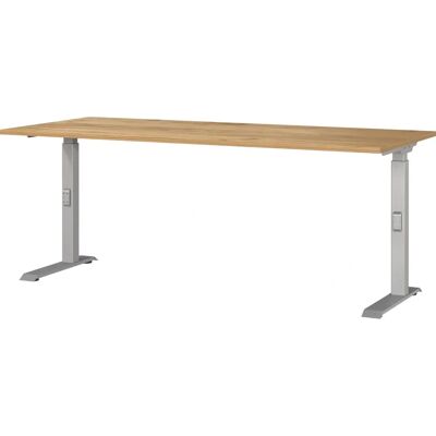 GERMANIA DOWNEY höhenverstellbarer Schreibtisch - Navarra-Eiche - C-Fuß - 180x80 cm GERMANIA DOWNEY höhenverstellbarer Schreibtisch - Navarra-Eiche - C-Fuß - 180x80 cm