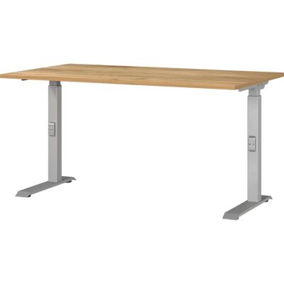 GERMANIA DOWNEY höhenverstellbarer Schreibtisch - Navarra Eiche - 140x80cm GERMANIA DOWNEY höhenverstellbarer Schreibtisch - Navarra Eiche - 140x80cm
