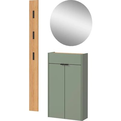 Germany Ameca Grünes Garderoben-Set mit Verstellbaren Einlegeböden Germany Ameca Grünes Garderoben-Set mit Verstellbaren Einlegeböden