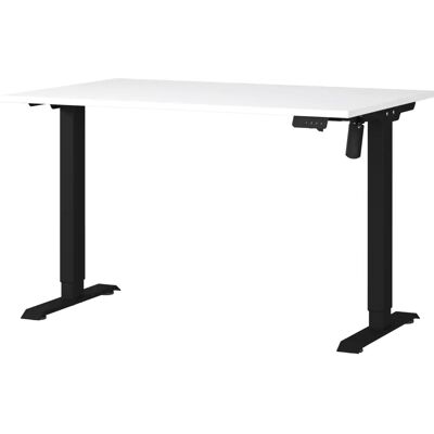 GERMANIA Boras Schreibtisch - Höhenverstellbar, 120x80cm, Schwarz-Weiß GERMANIA Boras Schreibtisch - Höhenverstellbar, 120x80cm, Schwarz-Weiß