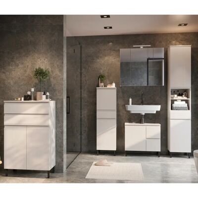 Germania Midischrank Scantic - Modern, Kaschmir, Umkehrbare Türen Germania Midischrank Scantic - Modern, Kaschmir, Umkehrbare Türen