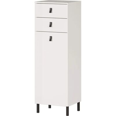 GERMANIA Tulsa Badschrank - 2 Schubladen, Verstellbarer Einlegeboden, Weiß GERMANIA Tulsa Badschrank - 2 Schubladen, Verstellbarer Einlegeboden, Weiß