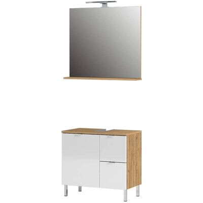 Set Arredo Bagno GERMANIA Bianco - Porte a Chiusura Morbida - Design Moderno Set Arredo Bagno GERMANIA Bianco - Porte a Chiusura Morbida - Design Moderno