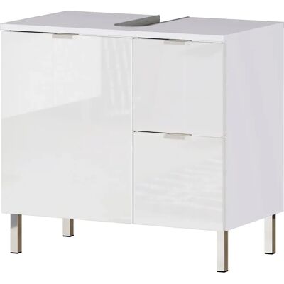 Germania GW-Mauresa Badkamerkast - Hoogglans Wit, Verstelbare plank, Soft-Close scharnieren Germania GW-Mauresa Badkamerkast - Hoogglans Wit, Verstelbare plank, Soft-Close scharnieren
