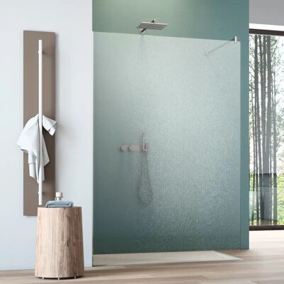 GEO flex A-W001C Walk-in-Dusche - 116x200cm, silber, anti-kalk GEO flex A-W001C Walk-in-Dusche - 116x200cm, silber, anti-kalk