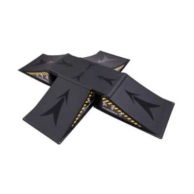 HUDORA 11118 Skateboard Rampe - Schwarz - 4 Stk. HUDORA 11118 Skateboard Rampe - Schwarz - 4 Stk.