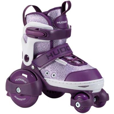 Hudora Kinderen Paarse Verstelbare Quad Roller Skates - Beginners Hudora Kinderen Paarse Verstelbare Quad Roller Skates - Beginners