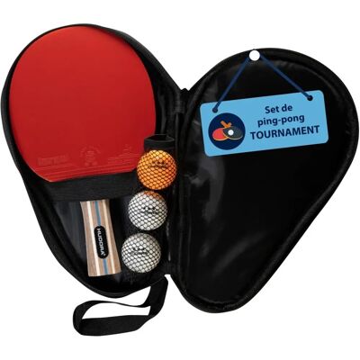 Hudora Tischtennisset - Attack-Schläger, 3 Bälle, Tasche Hudora Tischtennisset - Attack-Schläger, 3 Bälle, Tasche
