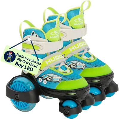 Hudora Filles Unisexe Garçons Led Quad Roller Skates - Patins à roulettes Hudora Filles Unisexe Garçons Led Quad Roller Skates - Patins à roulettes