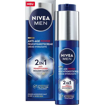 NIVEA Men Anti-Age Power Rozświetlający Krem Dzienny - Krem do twarzy NIVEA Men Anti-Age Power Rozświetlający Krem Dzienny - Krem do twarzy