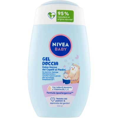 NIVEA - Gel Doccia Dolce Nanna - 200 ml - Baby Bath Gel NIVEA - Gel Doccia Dolce Nanna - 200 ml - Baby Bath Gel
