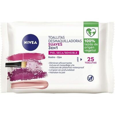 Nivea Lingettes Démaquillantes 3-en-1 Douces - Démaquillant - Publicité Nivea Lingettes Démaquillantes 3-en-1 Douces - Démaquillant - Publicité