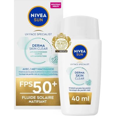 Nivea Sun SPF 50+ Derma Gesicht Sonnenschutz - Gesichtssonnenschutz Nivea Sun SPF 50+ Derma Gesicht Sonnenschutz - Gesichtssonnenschutz
