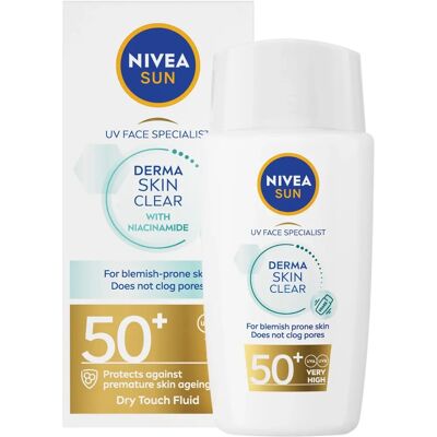 Nivea Derma Sun SPF 50+ Αντηλιακό Προσώπου - Προστατεύει & Προλαμβάνει Γήρανση Nivea Derma Sun SPF 50+ Αντηλιακό Προσώπου - Προστατεύει & Προλαμβάνει Γήρανση