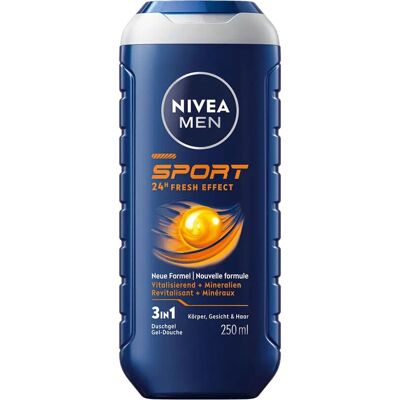 NIVEA MEN - Sport 24H Fresh Effect - Corps - Visage - Gel douche NIVEA MEN - Sport 24H Fresh Effect - Corps - Visage - Gel douche