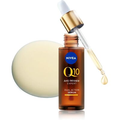 NIVEA Q10 Anti-Wrinkle Expert Dual Action Serum – Gesichtsserum für Frauen NIVEA Q10 Anti-Wrinkle Expert Dual Action Serum – Gesichtsserum für Frauen
