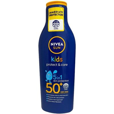 NIVEA Sun Kids Protect & Care SPF 50+ Lotion - Sonnenschutzcreme NIVEA Sun Kids Protect & Care SPF 50+ Lotion - Sonnenschutzcreme