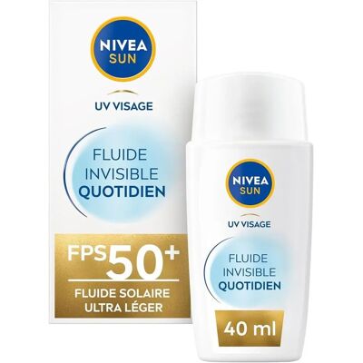 Nivea SPF 50+ Fluide Visage Quotidien Invisible - Publicité Nivea SPF 50+ Fluide Visage Quotidien Invisible - Publicité