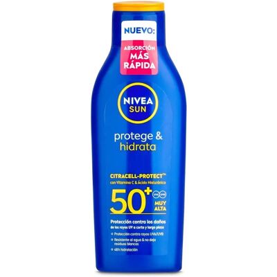 Nivea Sun Protect & Moisturizes Lotion SPF50+ - Crème solaire - Publicité Nivea Sun Protect & Moisturizes Lotion SPF50+ - Crème solaire - Publicité