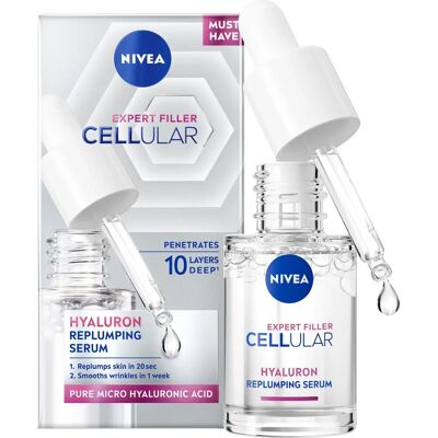 Nivea - Cellulært Ekspert Fyller Hyaluronsyre Serum - Klar Nivea - Cellulært Ekspert Fyller Hyaluronsyre Serum - Klar