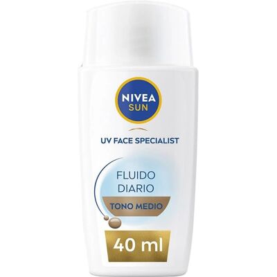 Nivea Fluido Solar Diário SPF50+ - Proteção Facial Tom Médio Nivea Fluido Solar Diário SPF50+ - Proteção Facial Tom Médio