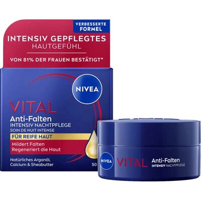NIVEA - Vital Anti-Wrinkle Night Cream - 50 ml NIVEA - Vital Anti-Wrinkle Night Cream - 50 ml