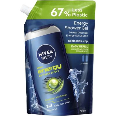NIVEA MEN Energy 500 ml Shower Gel - Body, Face & Hair NIVEA MEN Energy 500 ml Shower Gel - Body, Face & Hair
