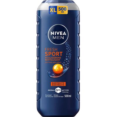 NIVEA MEN - Fresh Sport - 500 ml - Körper Gesicht Haar - Duschgel NIVEA MEN - Fresh Sport - 500 ml - Körper Gesicht Haar - Duschgel