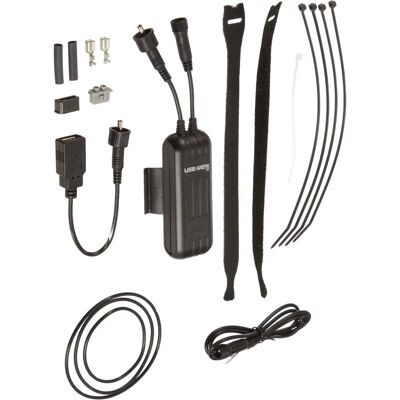 Cargador USB Busch & Müller - 5V, 500mA, Negro - Cargador USB para dinamo de rueda Cargador USB Busch & Müller - 5V, 500mA, Negro - Cargador USB para dinamo de rueda