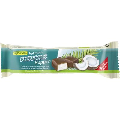 Barra de chocolate con leche y coco - Orgánico 50g Barra de chocolate con leche y coco - Orgánico 50g