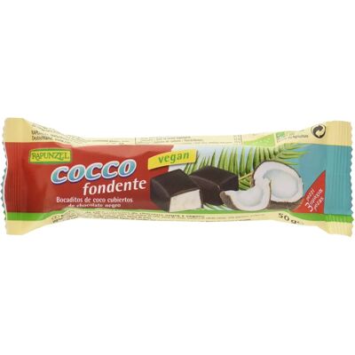 Barre di cocco e cioccolato fondente Rapunzel - Snack cocco e cioccolato Barre di cocco e cioccolato fondente Rapunzel - Snack cocco e cioccolato